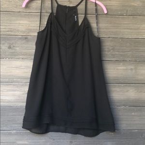 Ro & De Black Tank Blouse M Medium